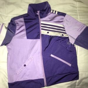 Purple Adidas Tracksuit set